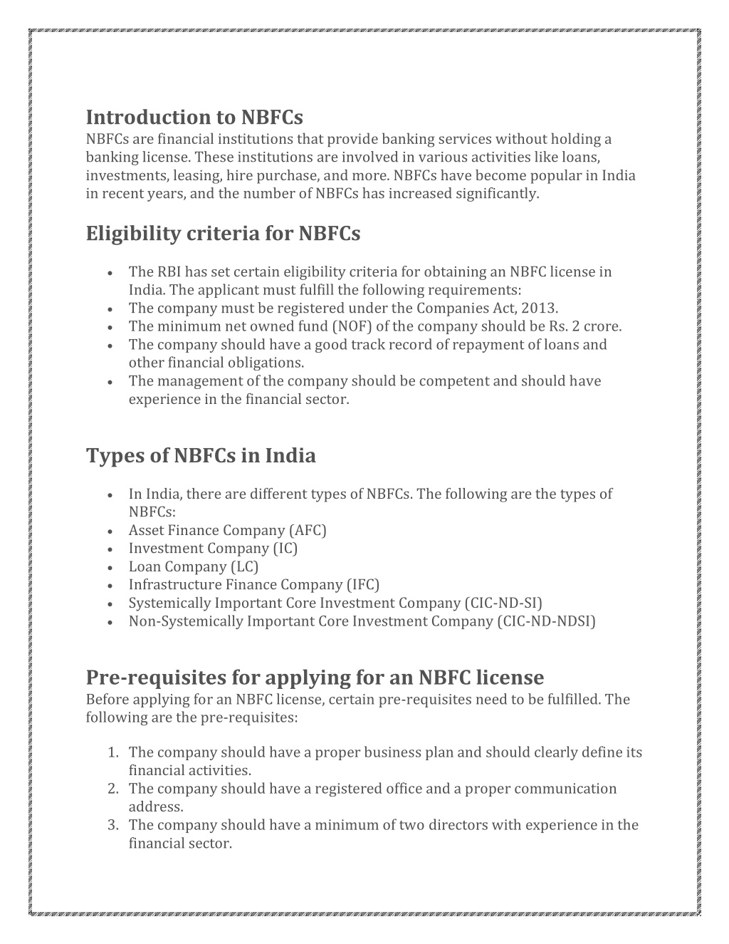 PPT - The Process Of Obtaining An NBFC License In India: A Step-by-step ...