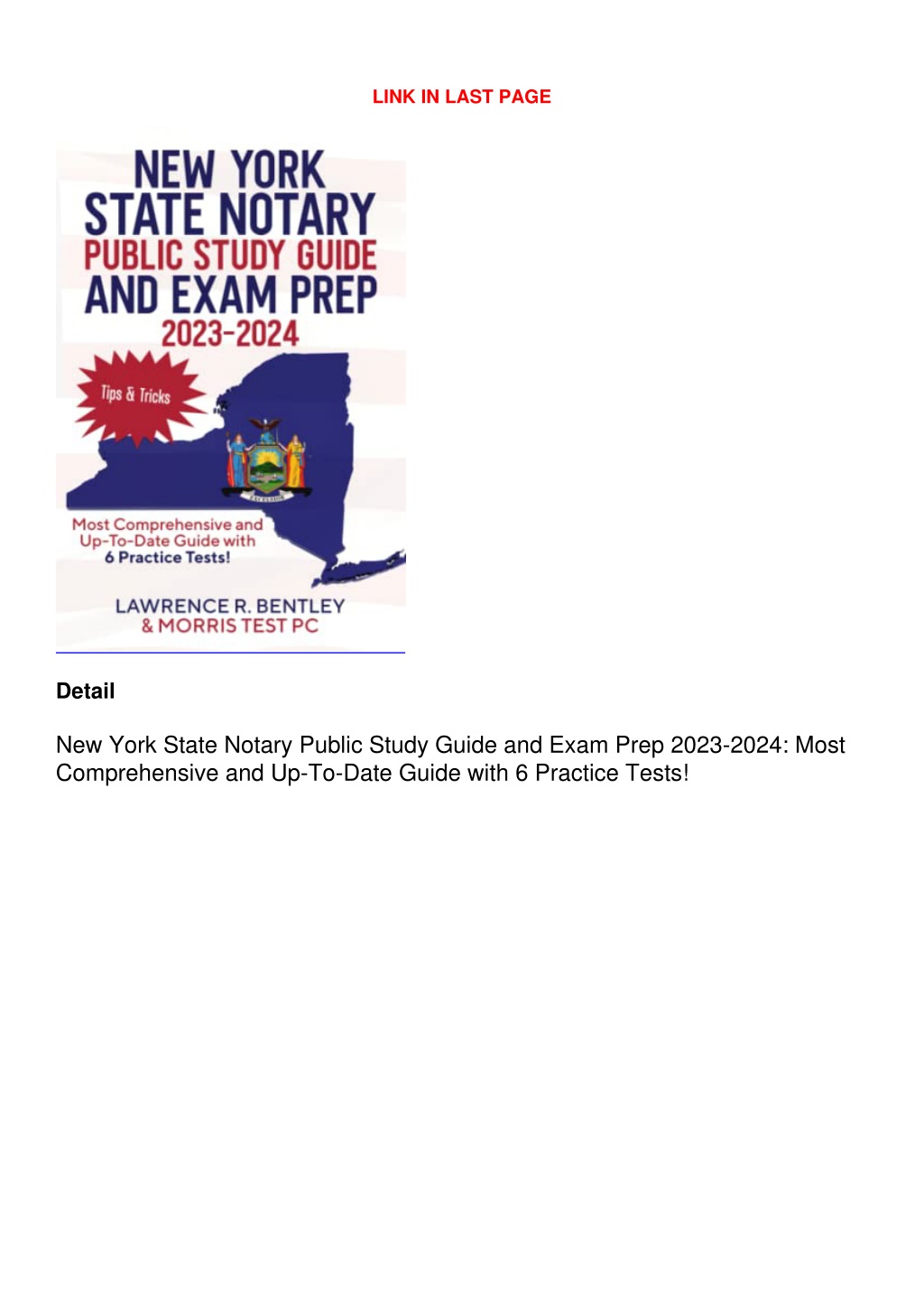 PPT READ [PDF] New York State Notary Public Study Guide and Exam Prep
