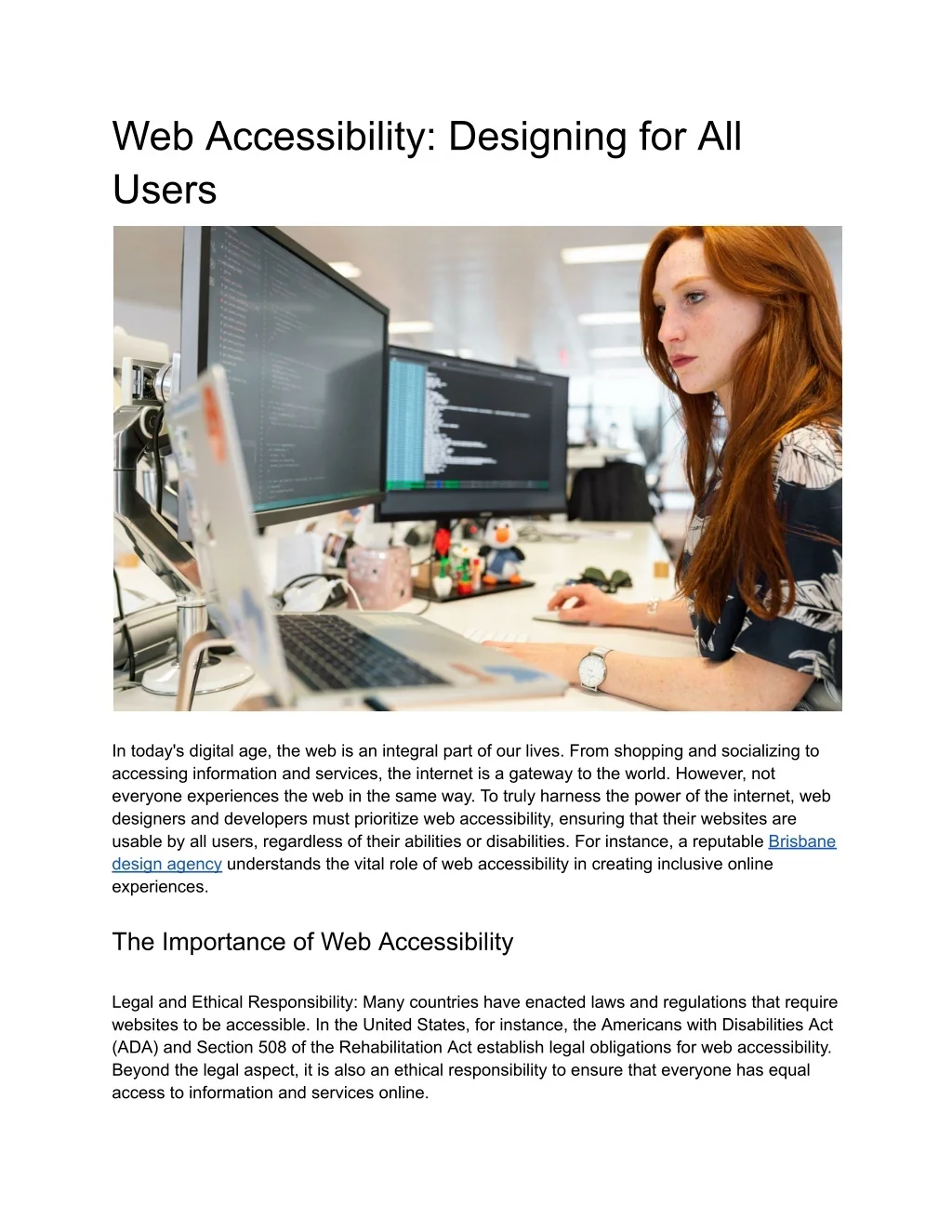 PPT - Web Accessibility_ Designing for All Users PowerPoint ...