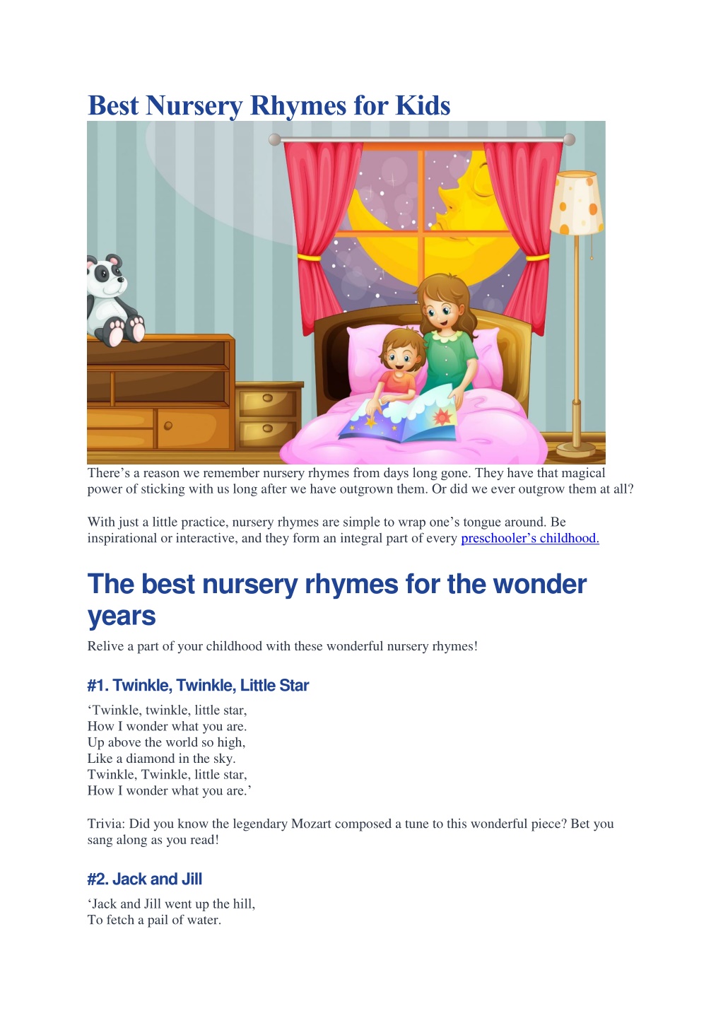 The Moo, Moo Song, Children's Nursery Rhyme