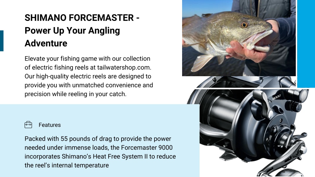 Shimano Force Master 9000 Electric Fishing Reel  Electric fishing reels, Fishing  reels, Saltwater fishing rods