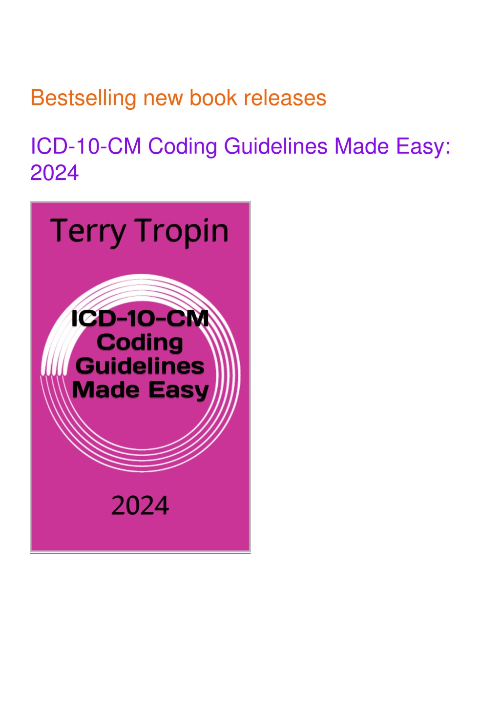 PPT Download Book [PDF] ICD10CM Coding Guidelines Made Easy 2024