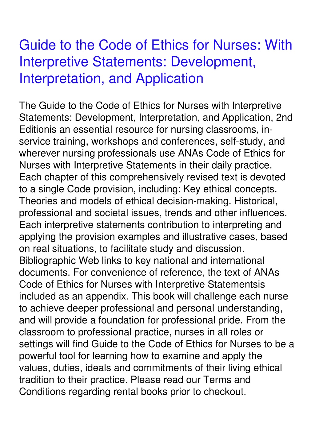 Ppt Read Pdf Guide To The Code Of Ethics For Nurses With Interpretive Statements