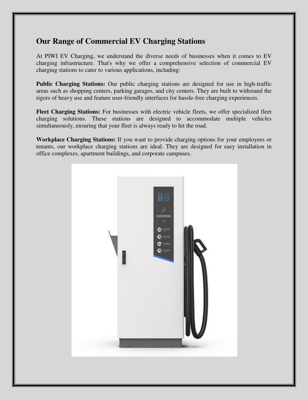 Ppt Explore Top Commercial Ev Charger Solutions Buy Commercial Ev Charging Station 