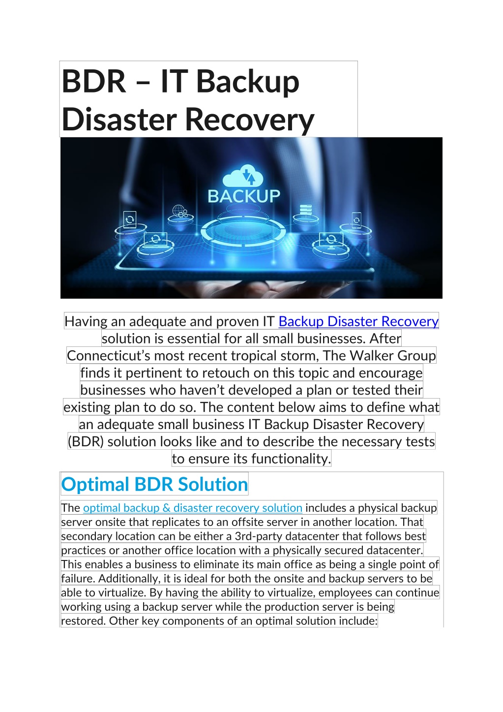 PPT - BDR IT Backup Disaster Recovery PowerPoint Presentation, Free ...