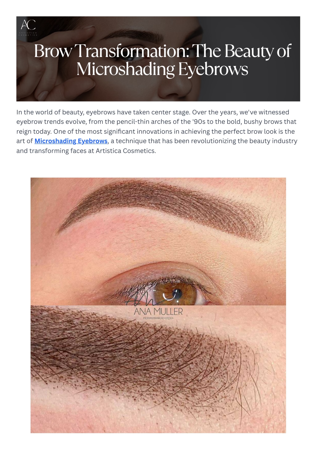 PPT - Brow Transformation The Beauty of Microshading Eyebrows 