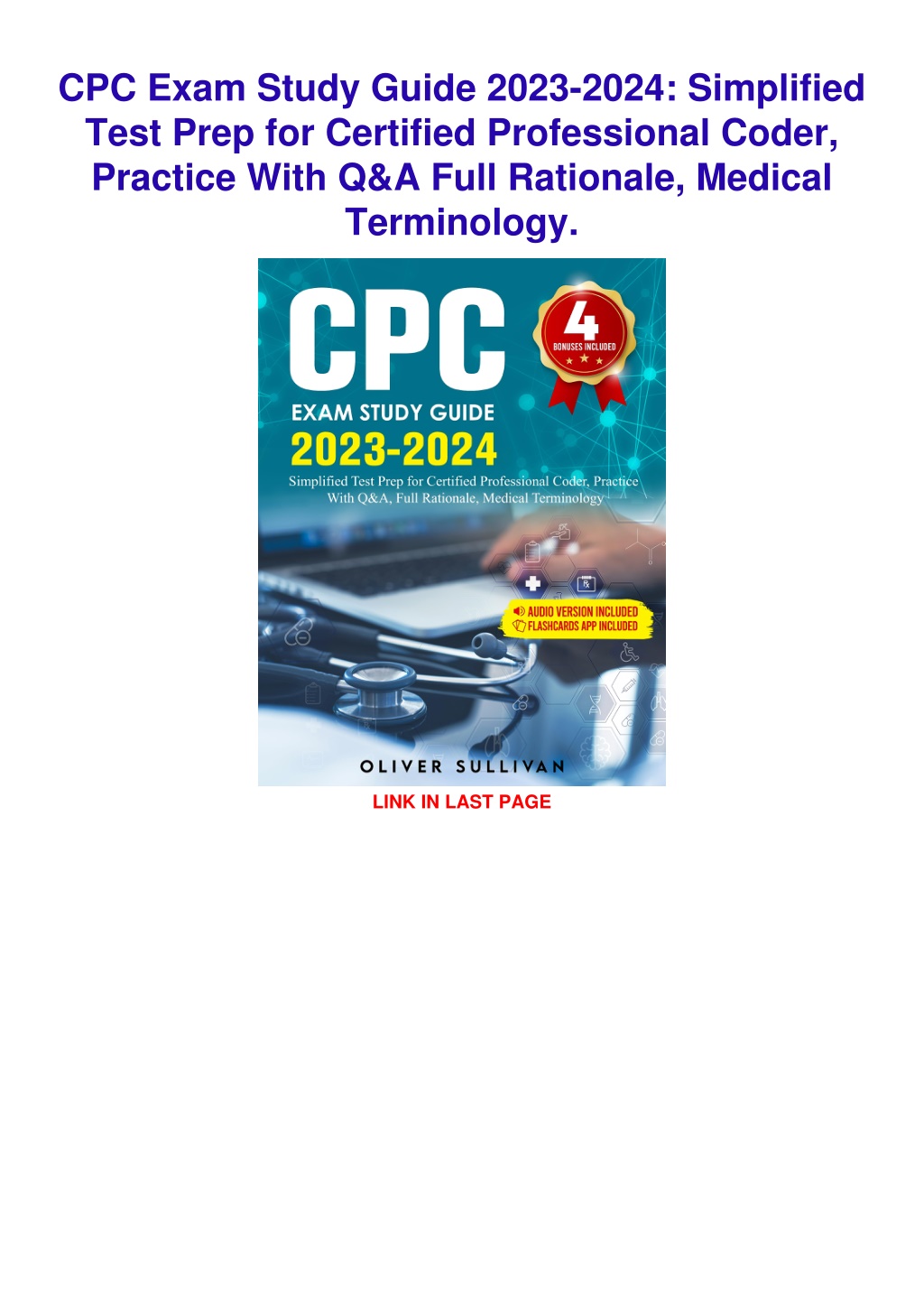 PPT get [PDF] Download CPC Exam Study Guide 20232024 Simplified