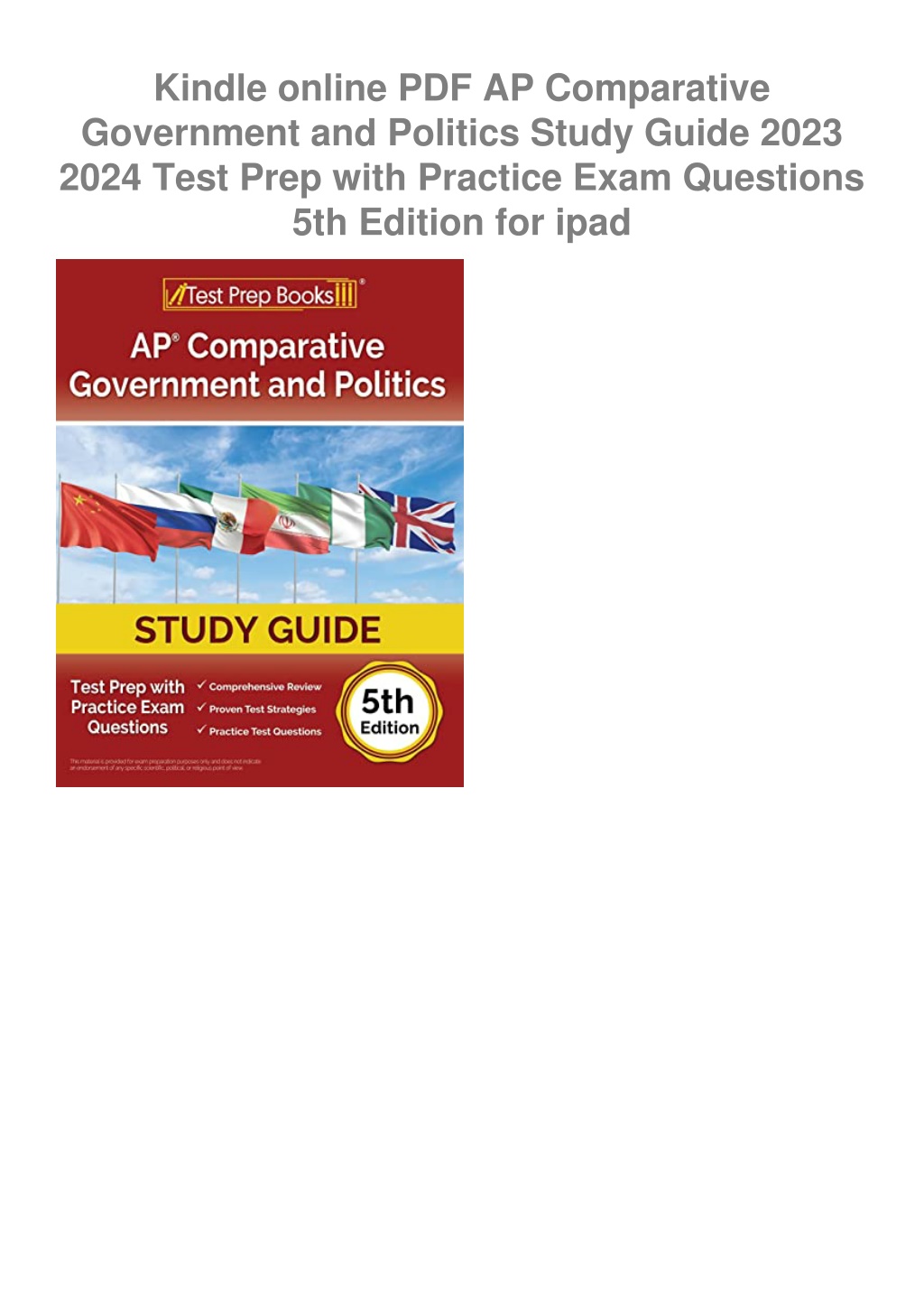 PPT Kindle online PDF AP Comparative Government and Politics Study
