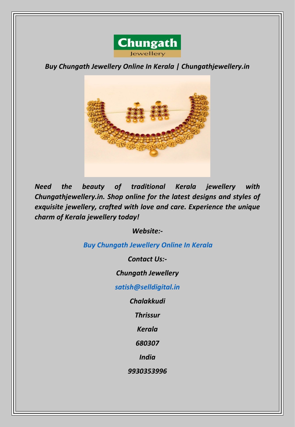 Chungath 2025 prince jewellery