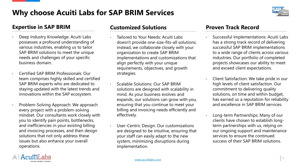 PPT - Digitalizing Billing and Invoicing with Acuiti Labs' SAP BRIM ...