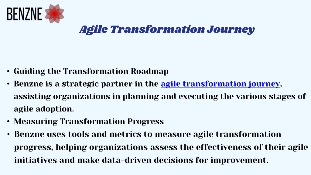 Ppt Driving Excellence Benzne Agile Transformation Journey And Training In India Powerpoint