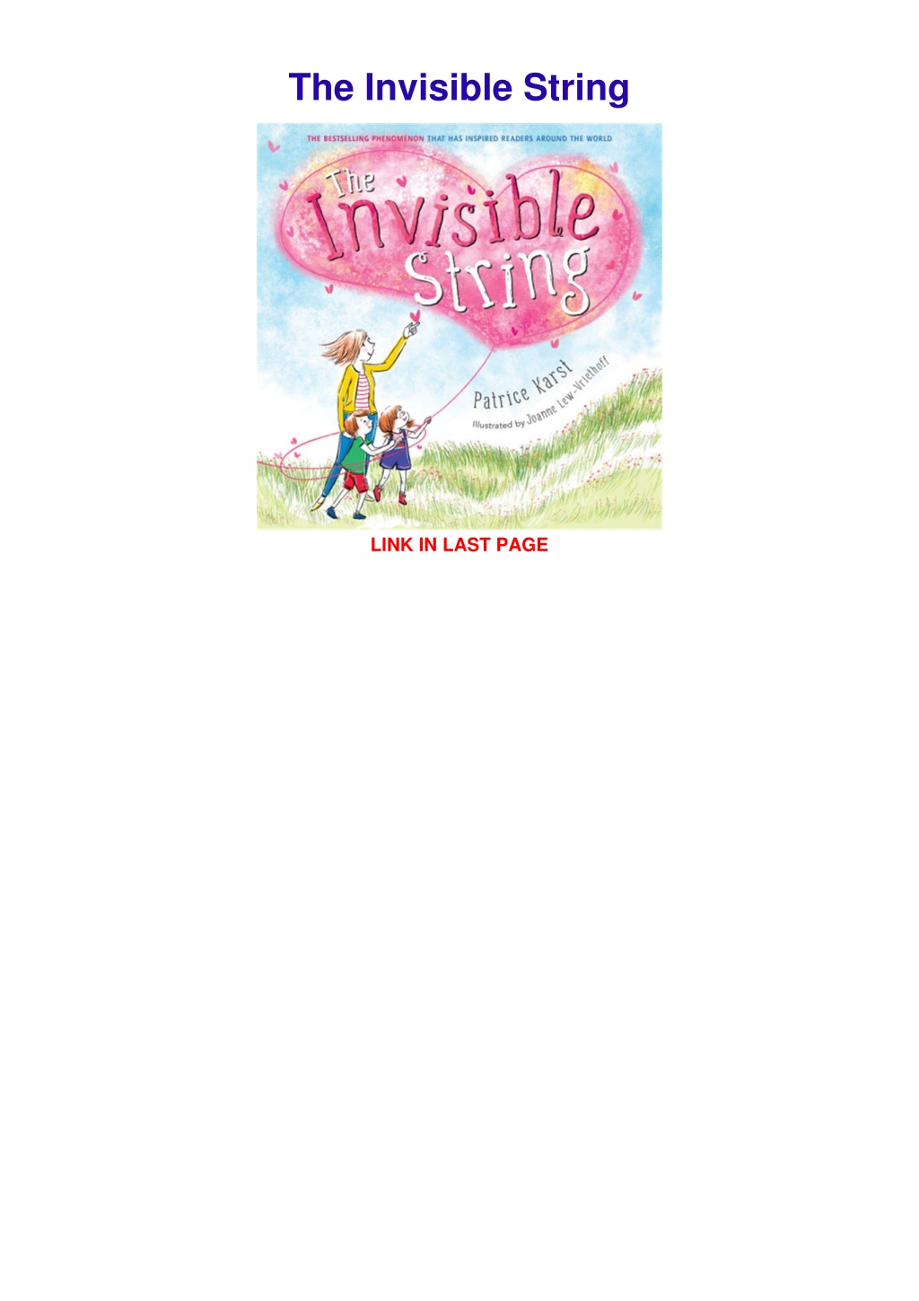 You Are Never Alone: An Invisible String Lullaby (The Invisible