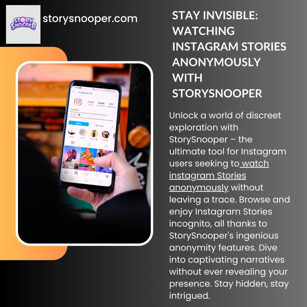 PPT - Story Snooper: Watch Instagram Stories Anonymously PowerPoint ...