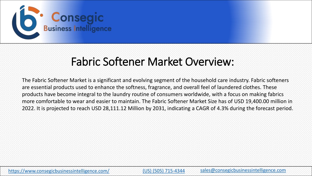 PPT - Fabric Softener Market PowerPoint Presentation, Free Download ...