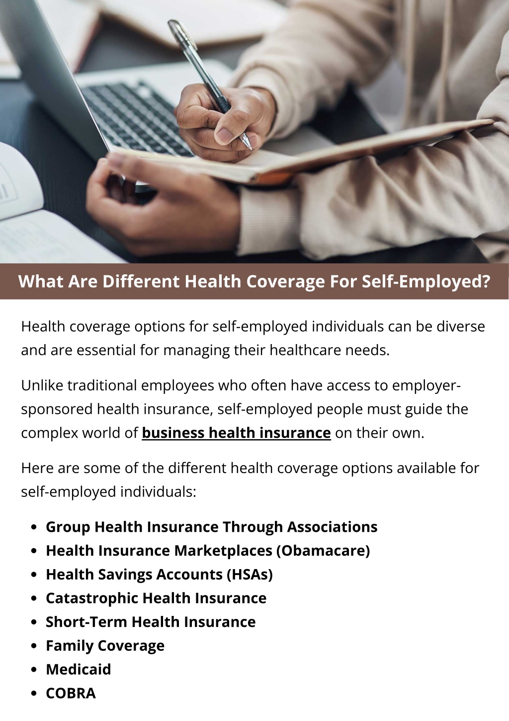 PPT - What Are Different Health Coverage For Self-Employed? PowerPoint ...