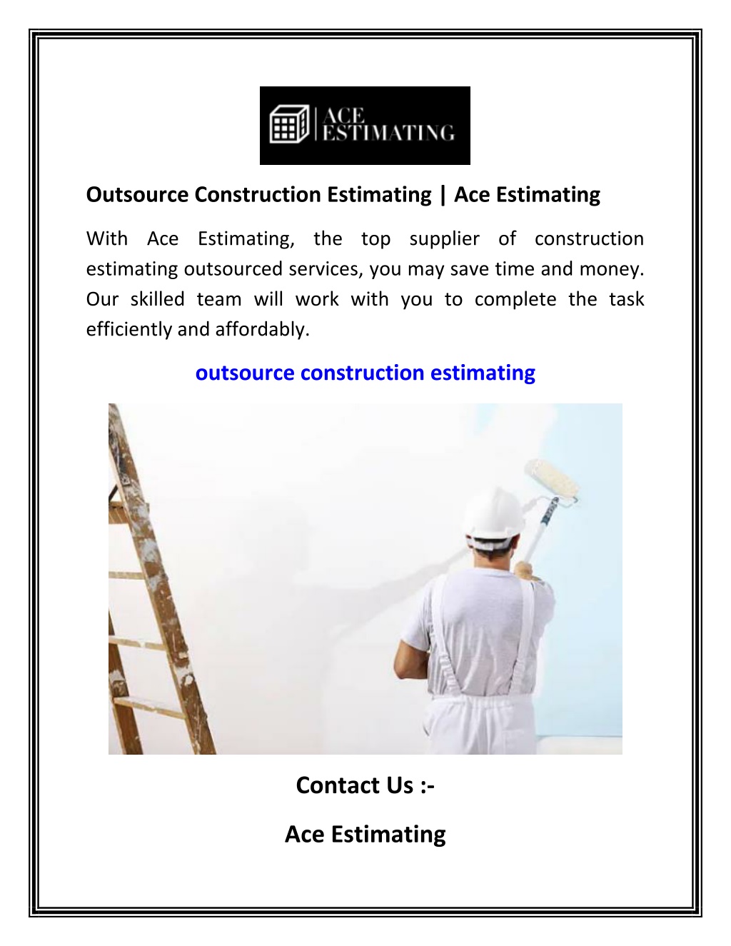 A Complete Overview of Estimating in Construction
