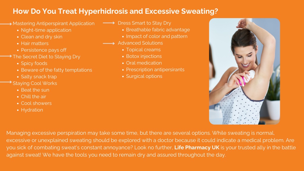 PPT - Solutions For Hyperhidrosis Ways To Control Excessive Sweating ...