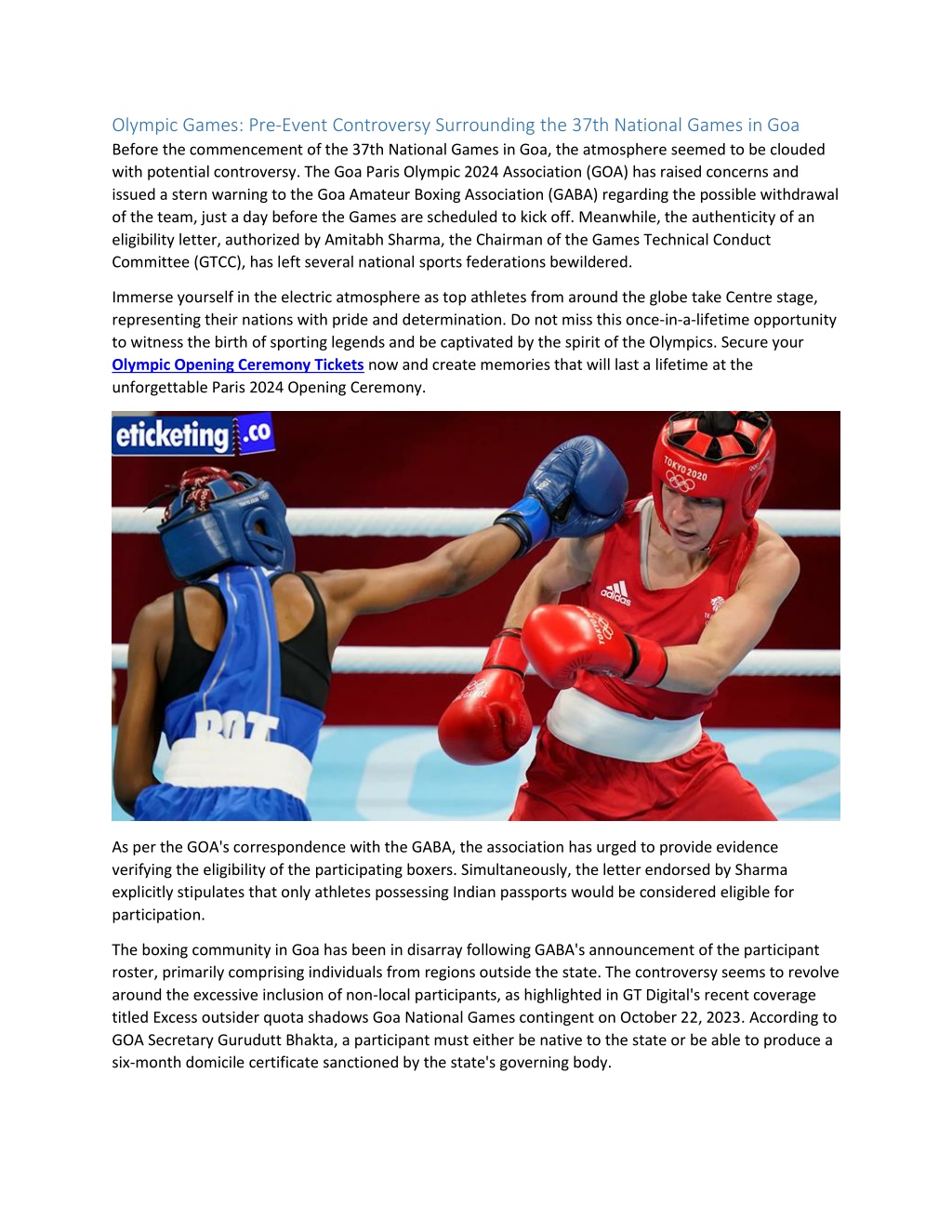 PPT Paris Olympic 2024 Boxing's Uncertain Future in the Olympics