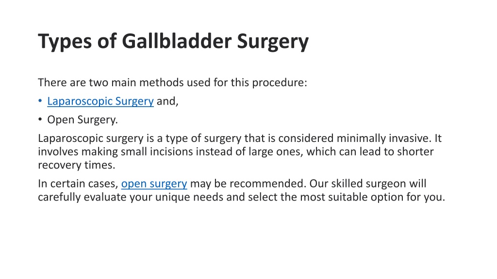 PPT - Understanding Gallbladder Removal Surgery (Cholecystectomy ...