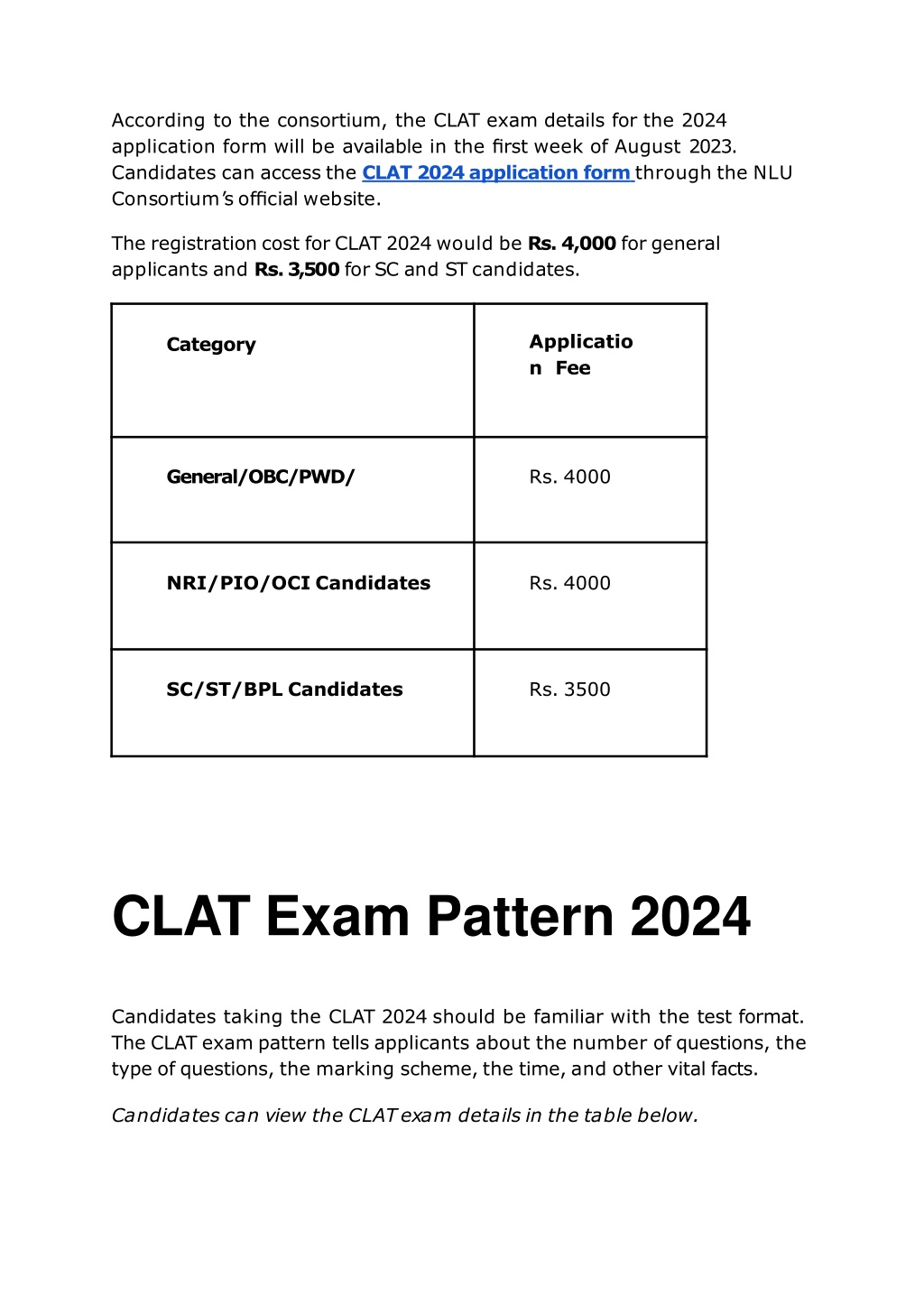 PPT CLAT 2024 Exam_ Dates, Application, Eligibility Criteria, and