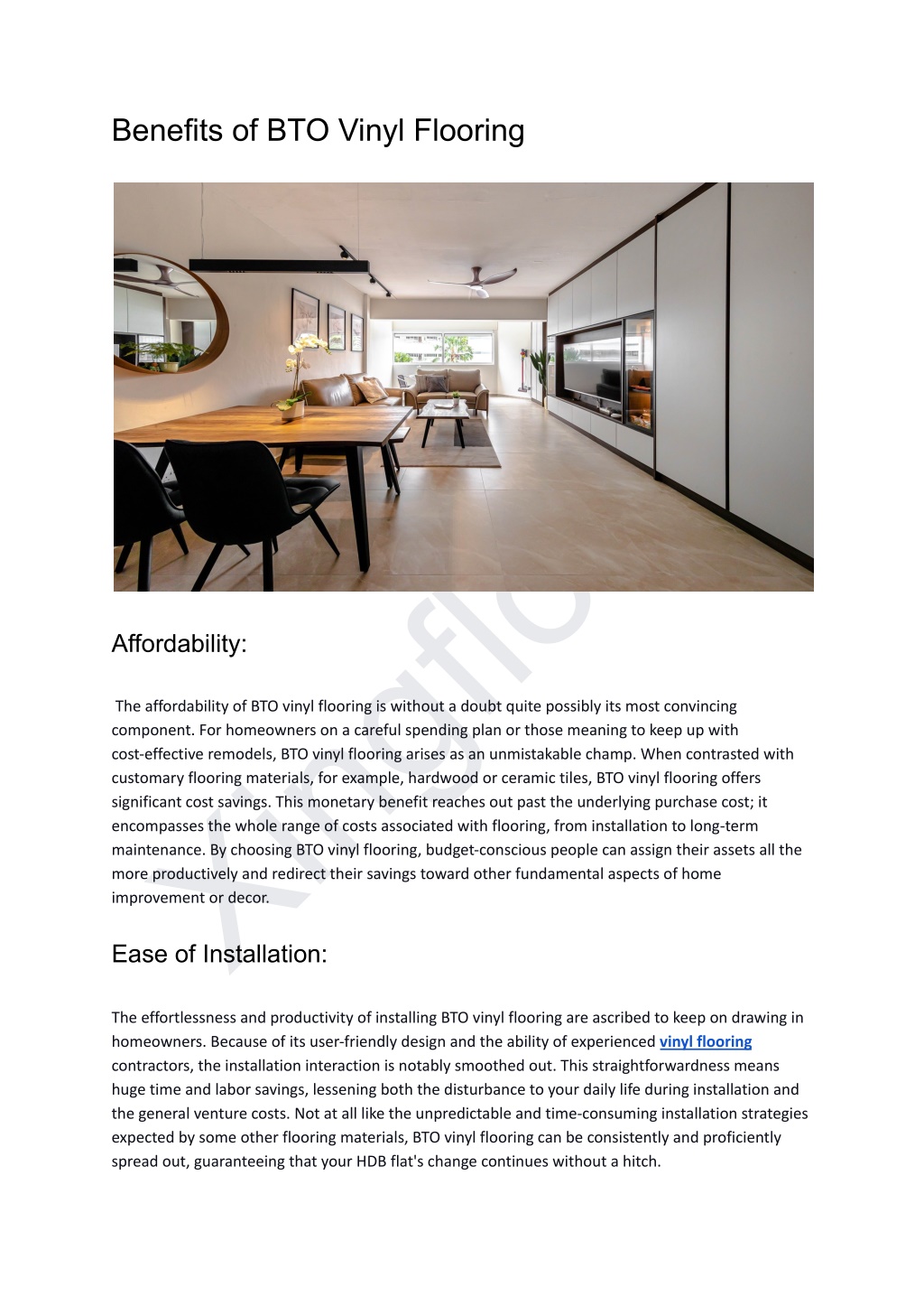 PPT - Benefits And Drawbacks Of BTO Flooring For Your HDB Flat ...