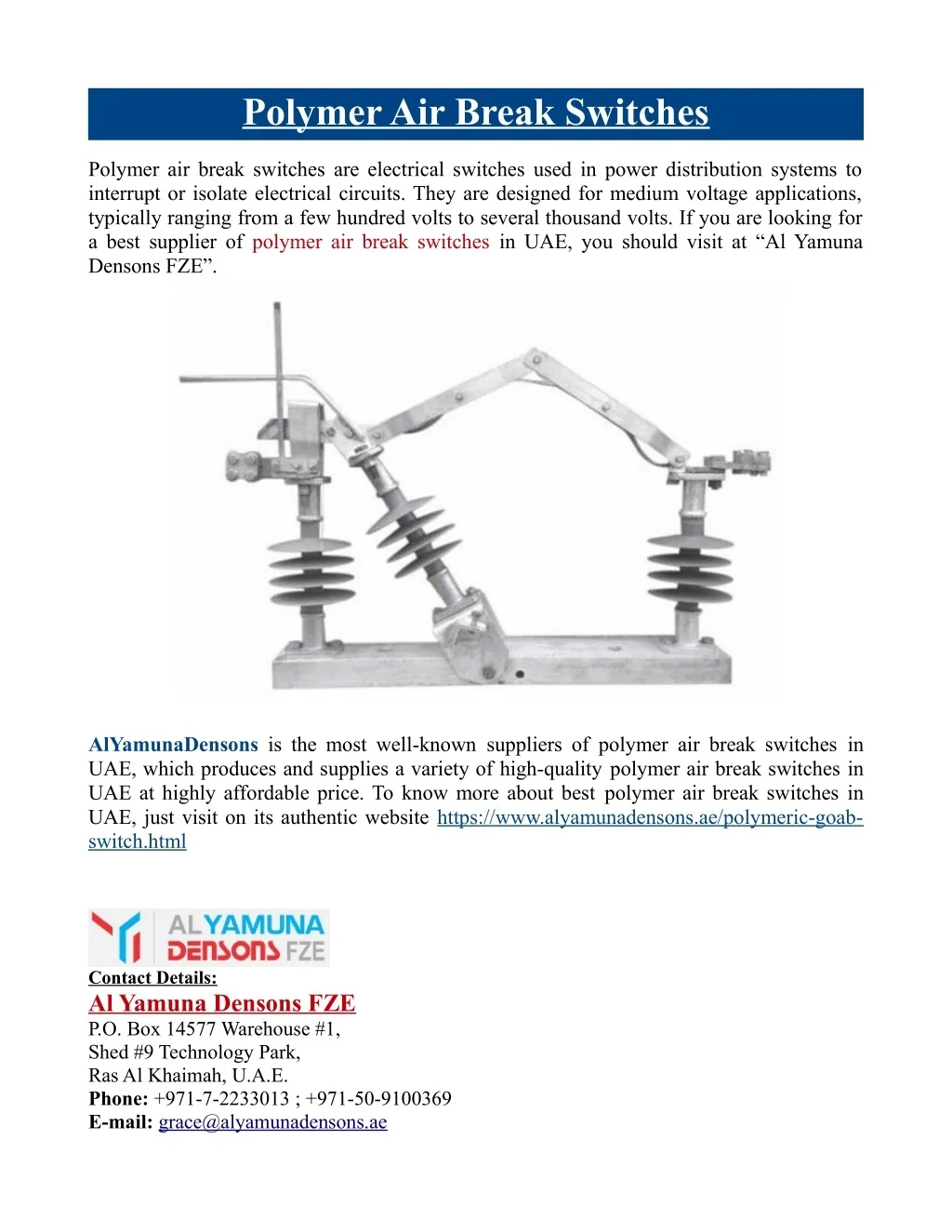 PPT Polymer Air Break Switches PowerPoint Presentation, free download