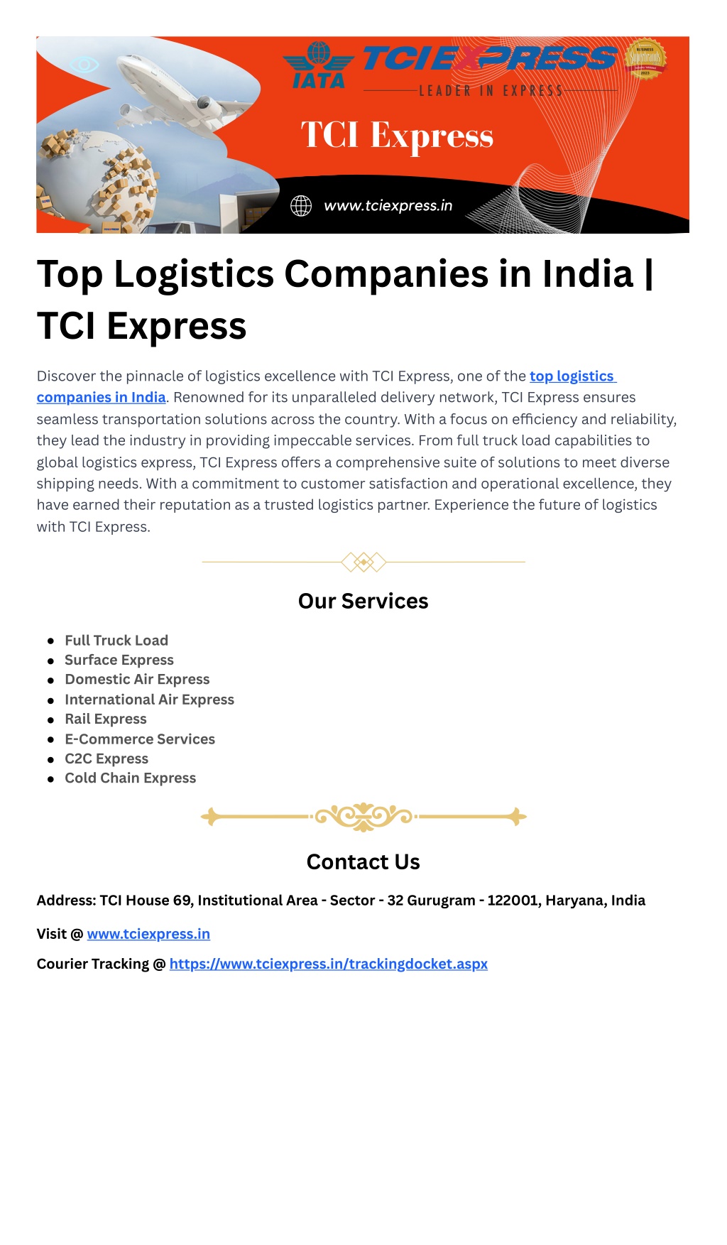 Ppt Top Logistics Companies In India Tci Express Powerpoint Presentation Id12614655 1598