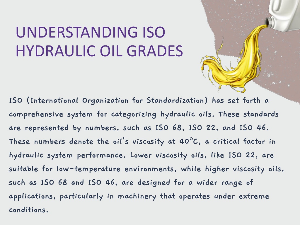 PPT ISO 68 Hydraulic Oil Understanding the Specifications and