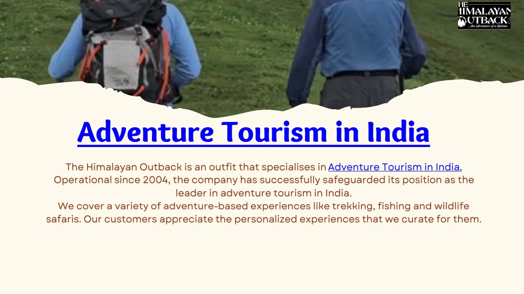 adventure tourism in india ppt