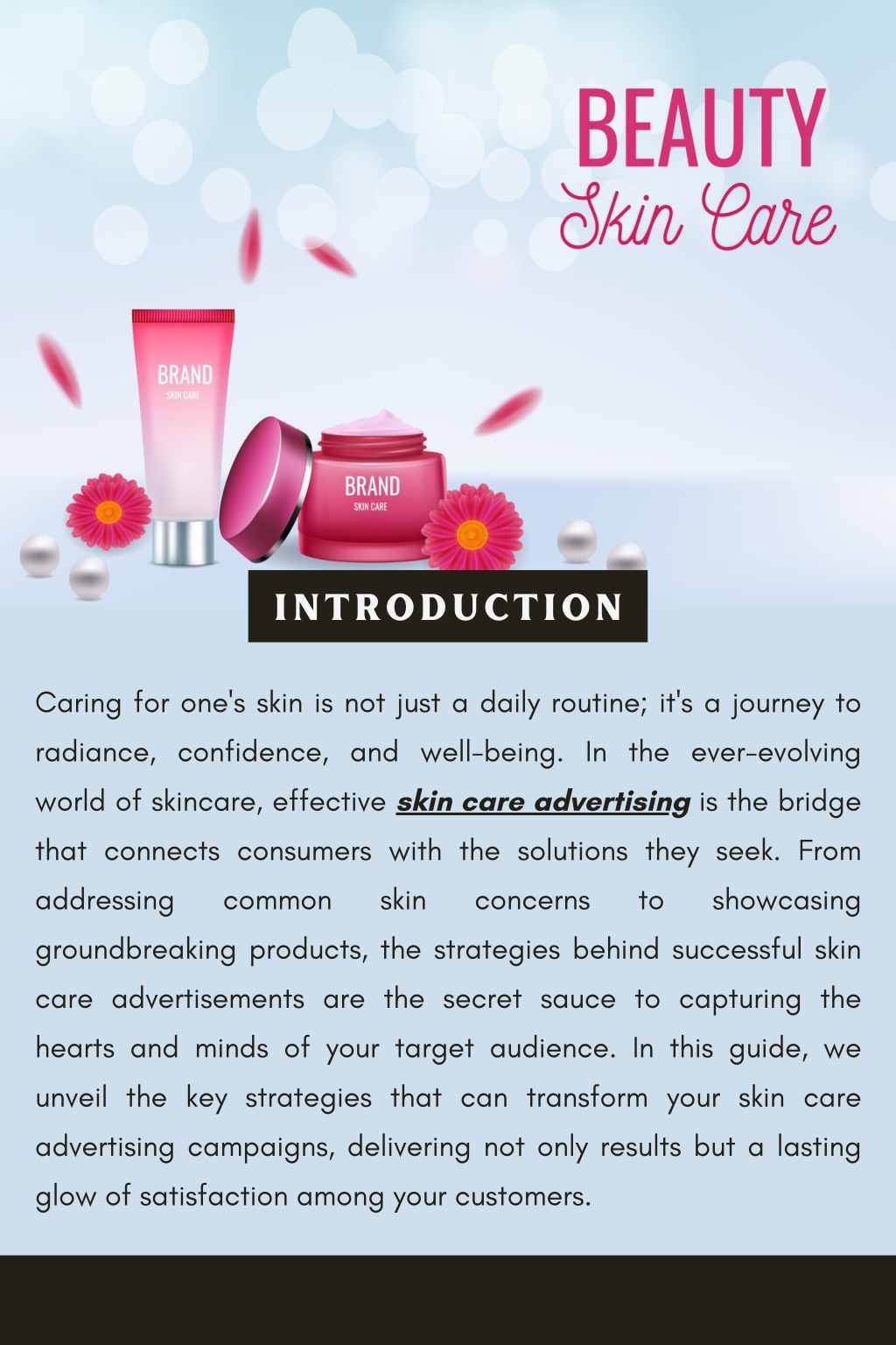 PPT - Unlocking Skin Care Success Strategies for Effective Advertising PowerPoint Presentation 