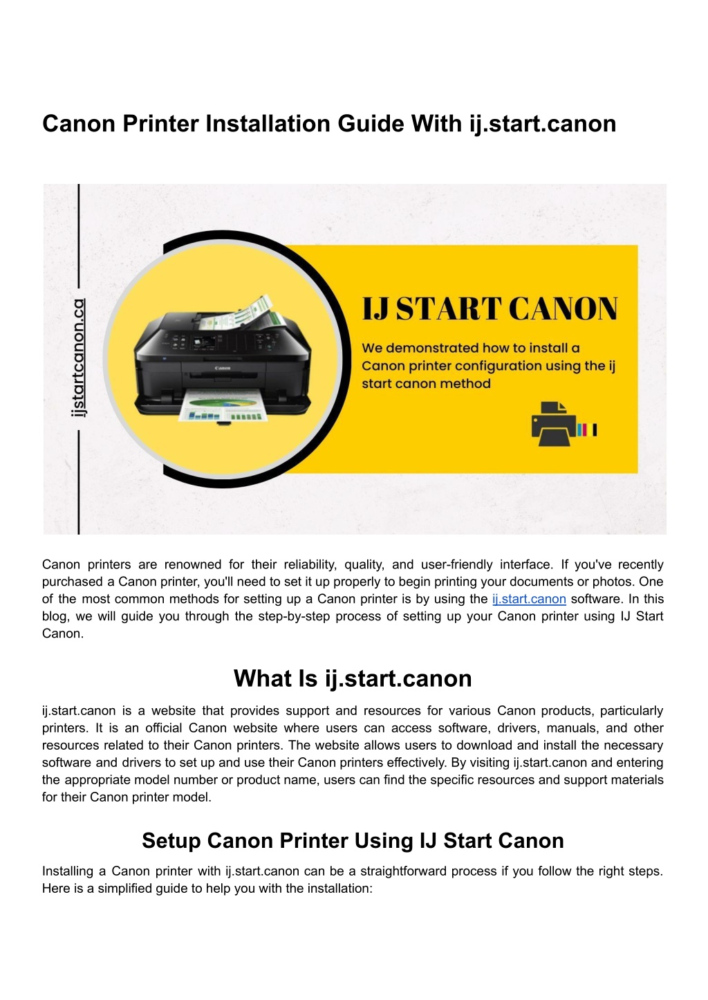 Ppt Canon Printer Installation Guide With Ijstartcanon Powerpoint Presentation Id12623797 0567