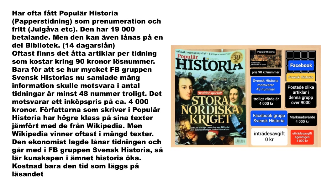 PPT - Alternativ Till Populär Historia Tidning PowerPoint Presentation ...