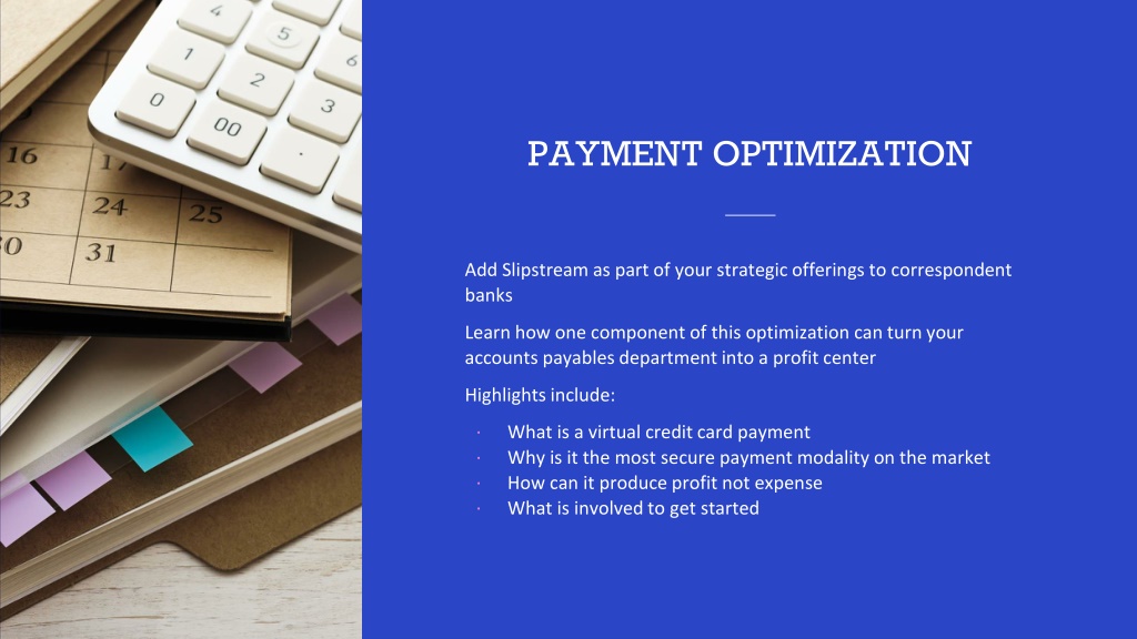 PPT SlipStream Financial Simplifying Corporate Payment Solutions