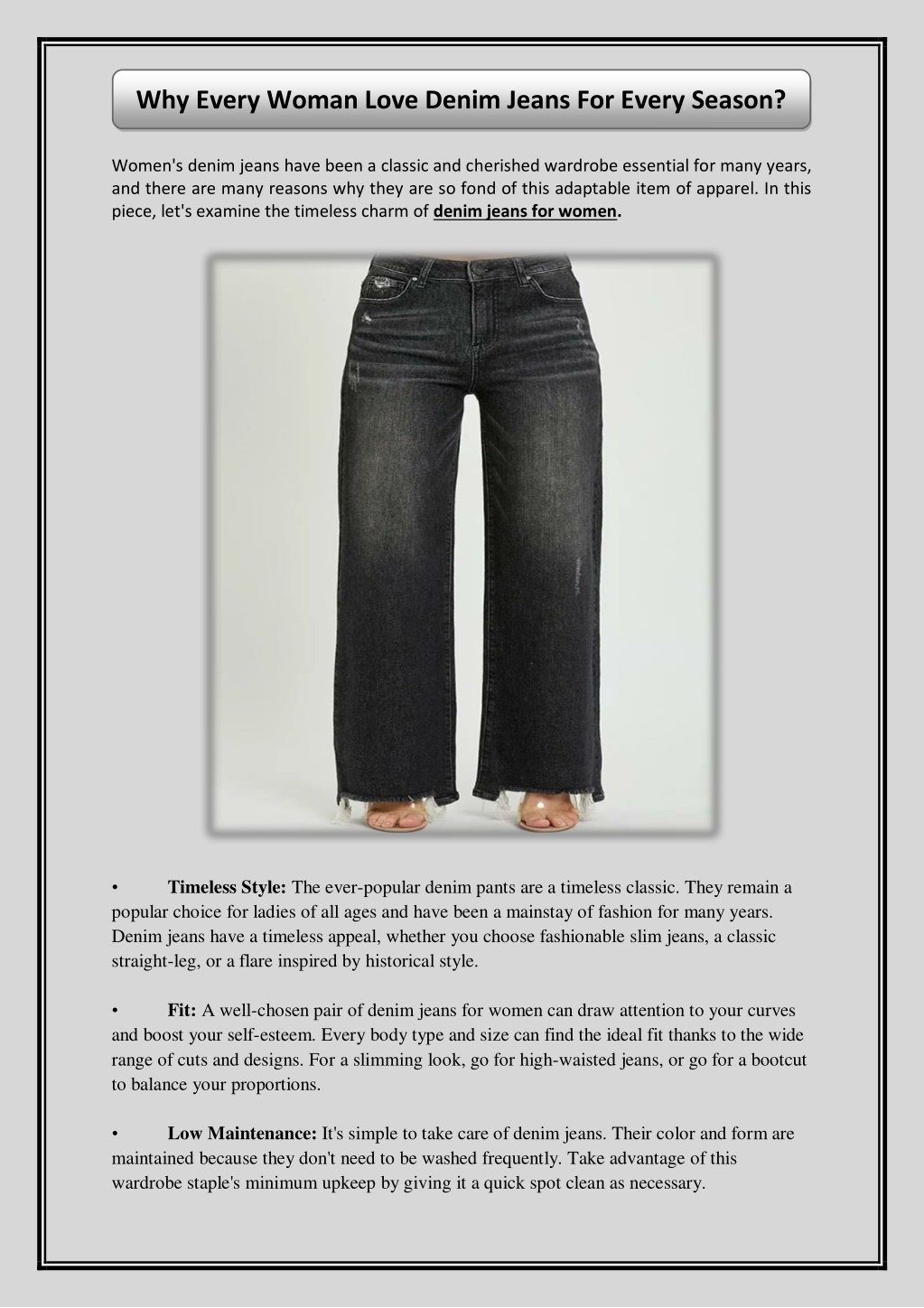 Denim dos and don'ts: How to care for your jeans