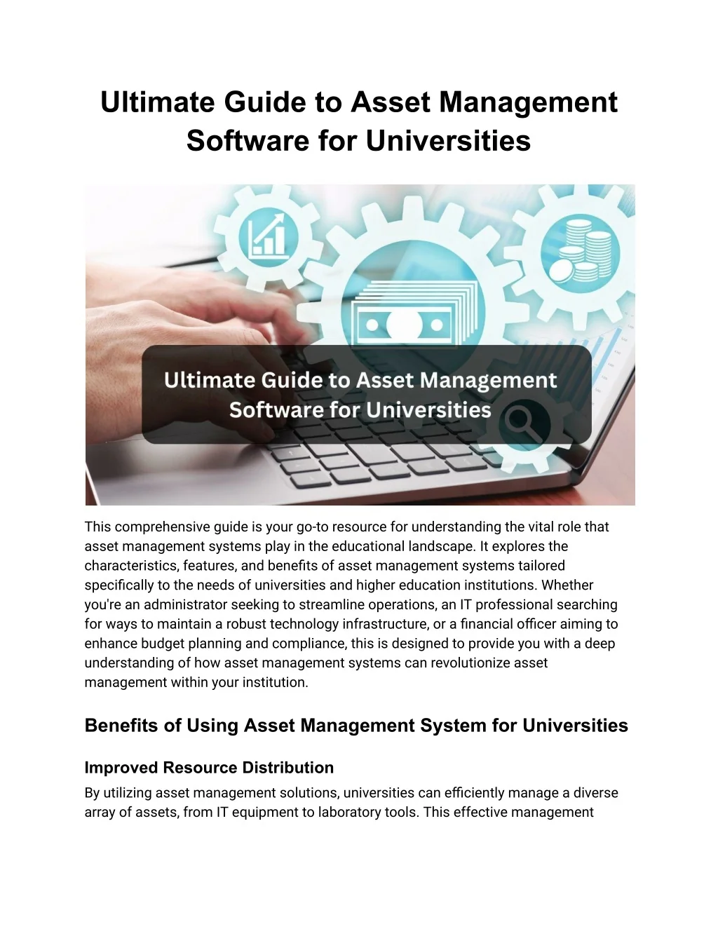 PPT - Ultimate Guide to Asset Management Software for Universities ...
