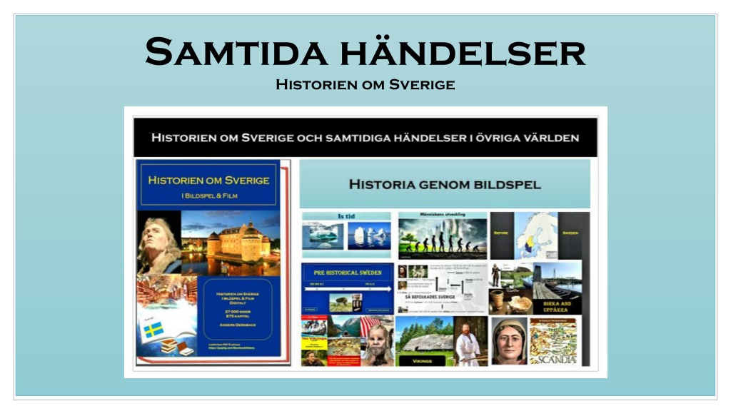 PPT - Samtida Händelser Med Historia I Sverige PowerPoint Presentation ...