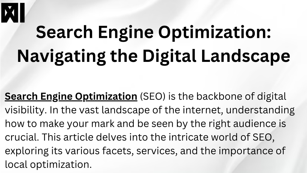 PPT - Search Engine Optimization Navigating the Digital Landscape PowerPoint Presentation - ID 