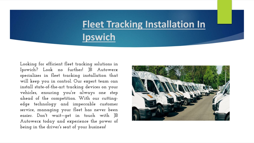 PPT Tracking Installation & Dash Cam Fitting PowerPoint Presentation