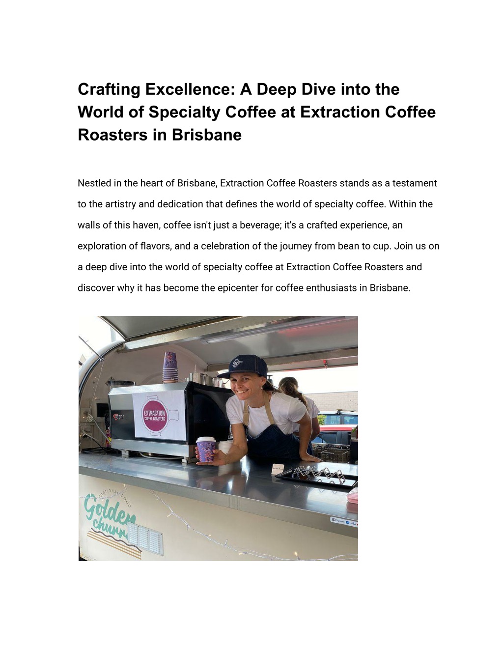 Ppt The Art And Passion Behind Coffee Bean Brisbane At Extraction Coffee Roasters 1