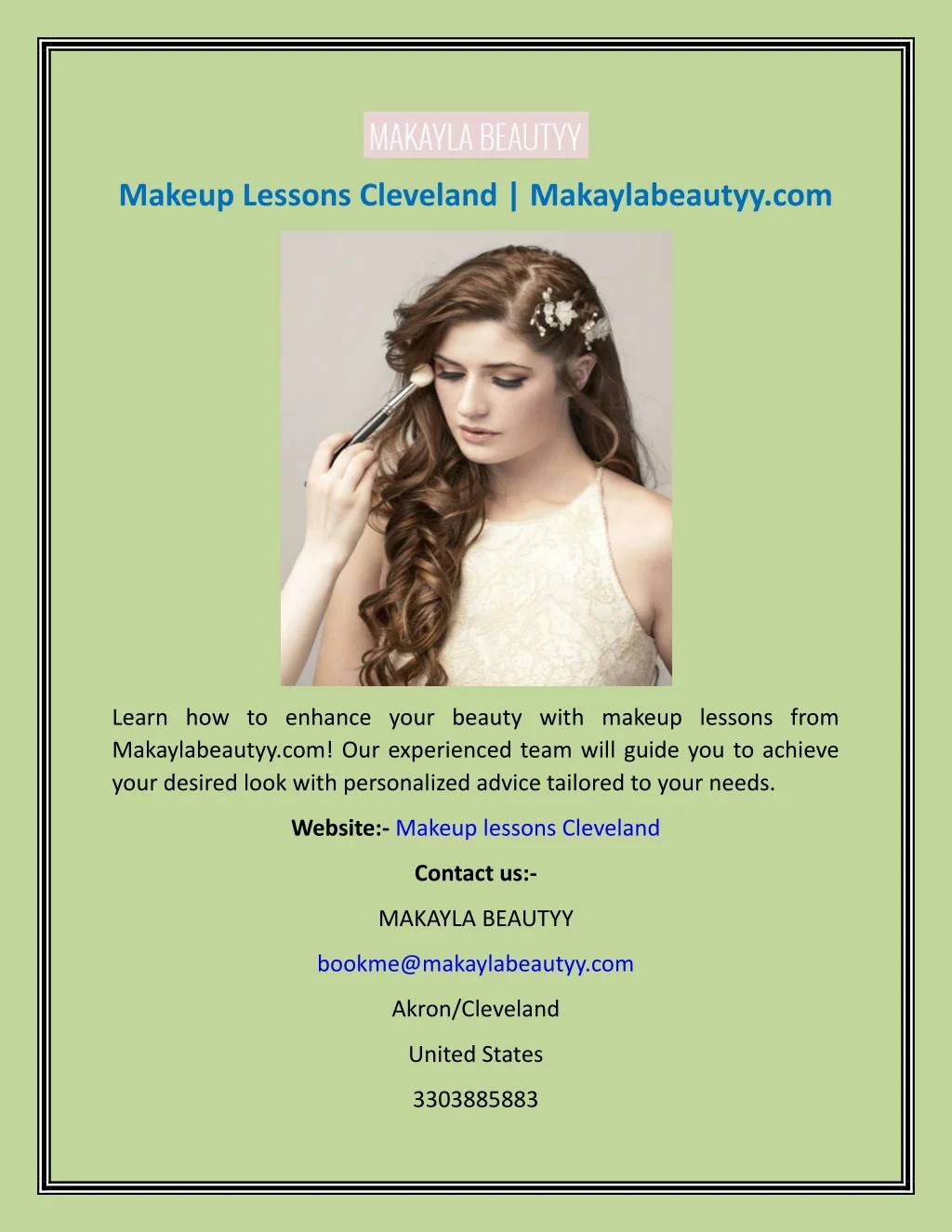 PPT - Makeup Lessons Cleveland Makaylabeautyy PowerPoint Presentation ...