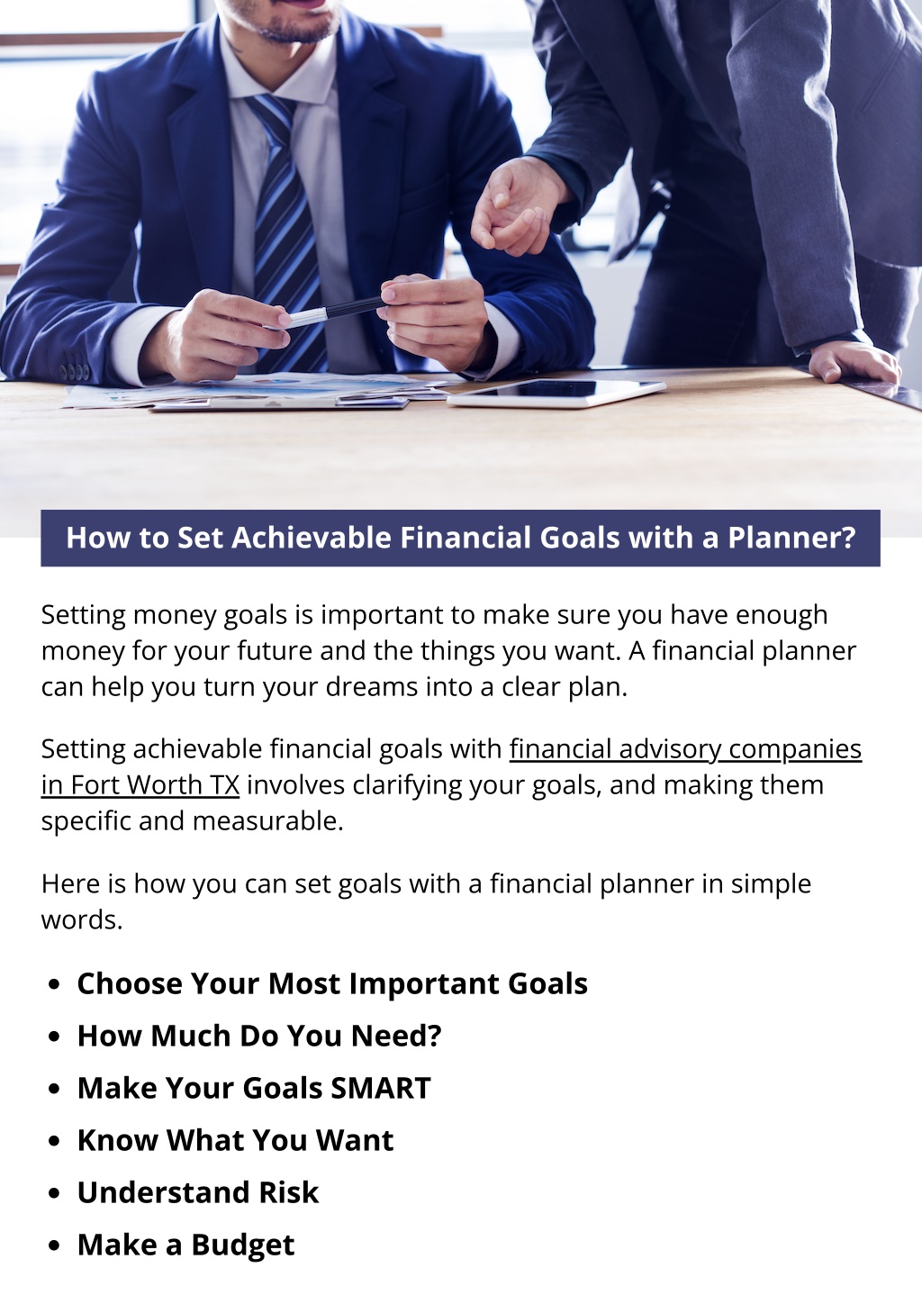 PPT - How To Set Achievable Financial Goals With A Planner? PowerPoint ...