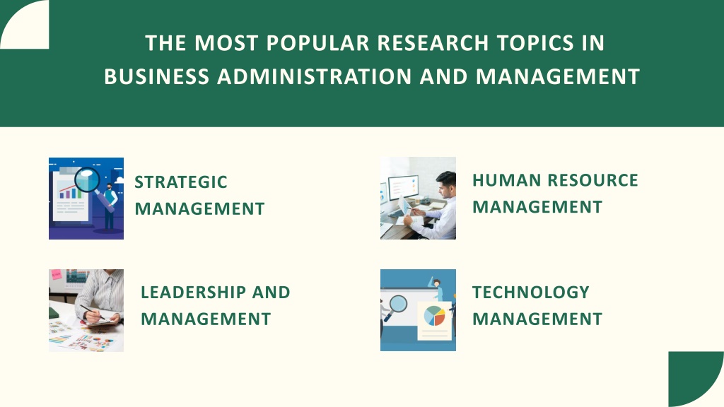 research topics on administration