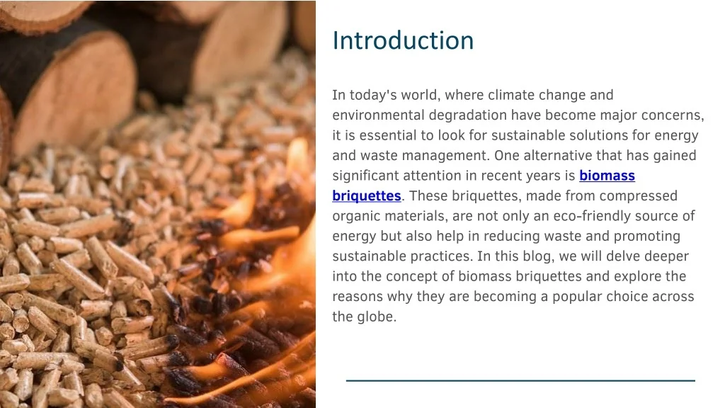 PPT - Biomass Briquettes Sustainable Solution for Energy And Waste ...