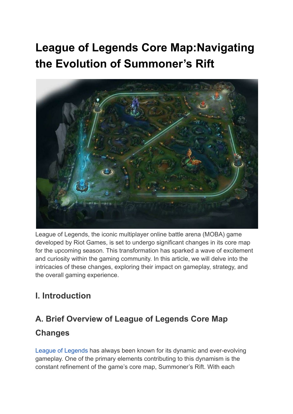 PPT - League of Legends Core Map Navigating the Evolution of Summoner’s 