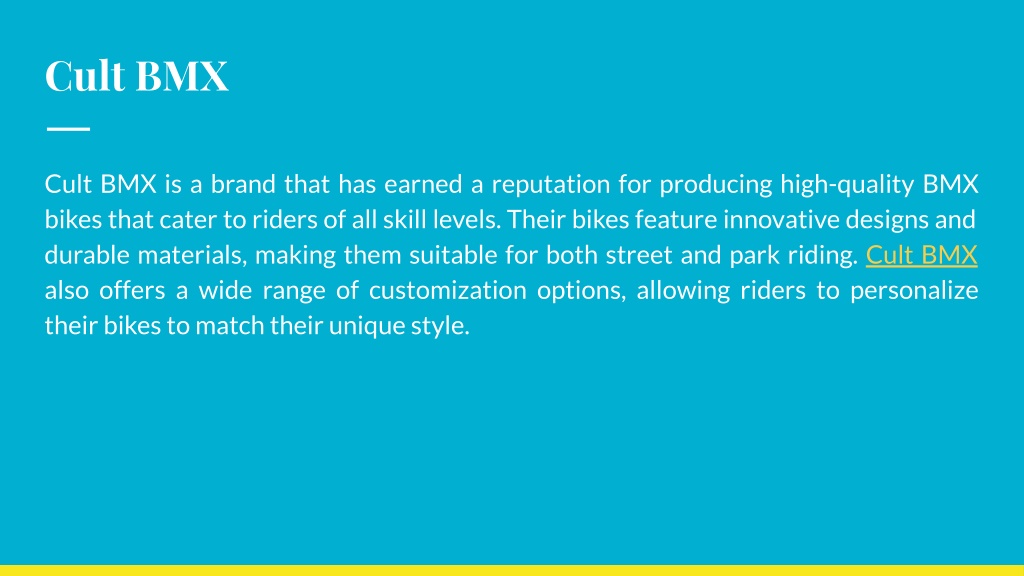 quality bmx bike brands