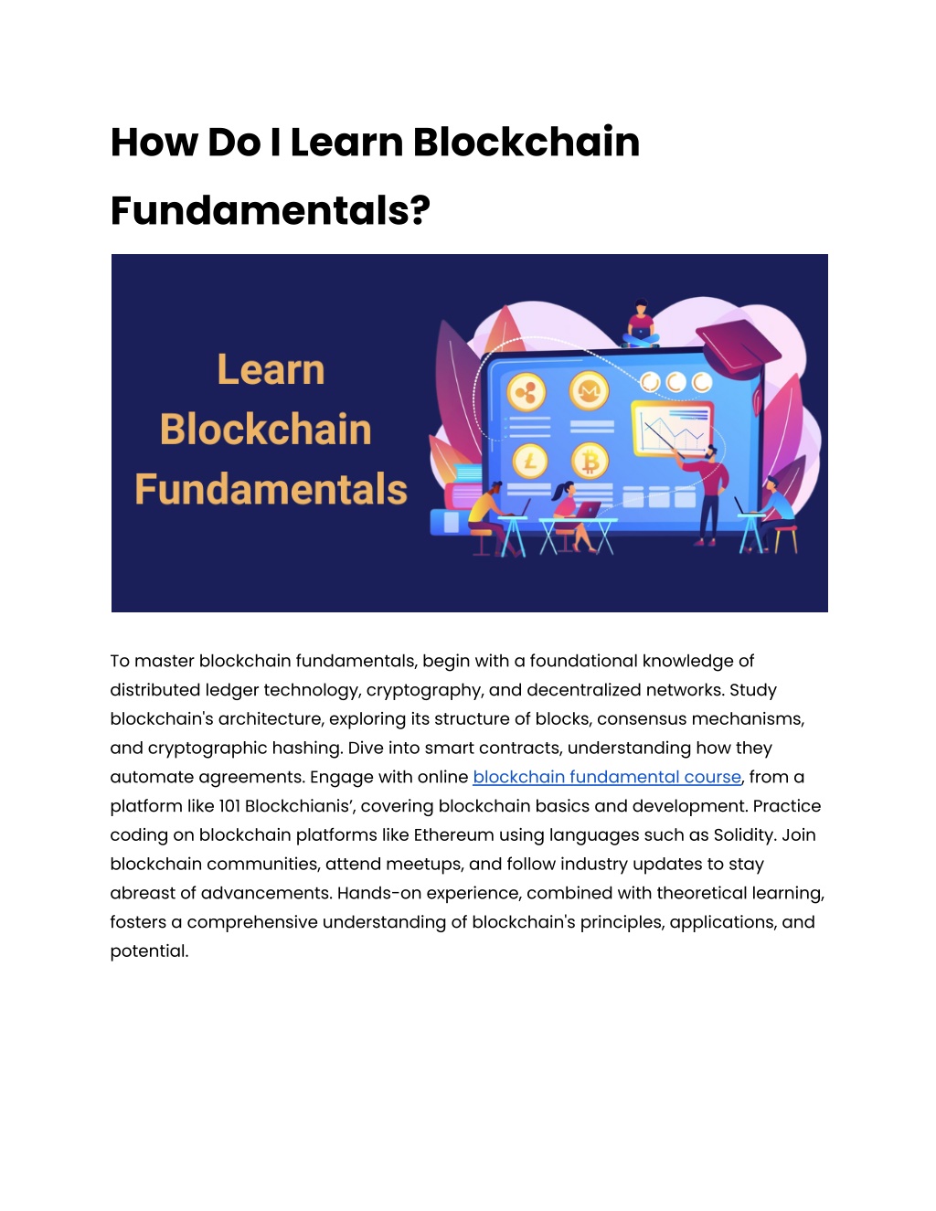 PPT - How Do I Learn Blockchain Fundamentals_ (1) PowerPoint ...