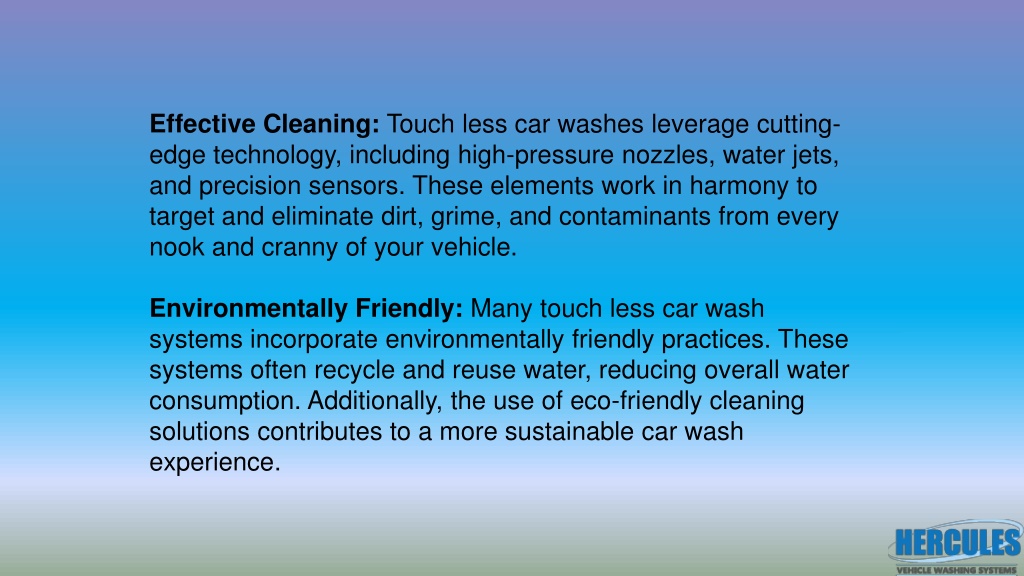 PPT The Touchless Revolution in Automatic Car Washes PowerPoint