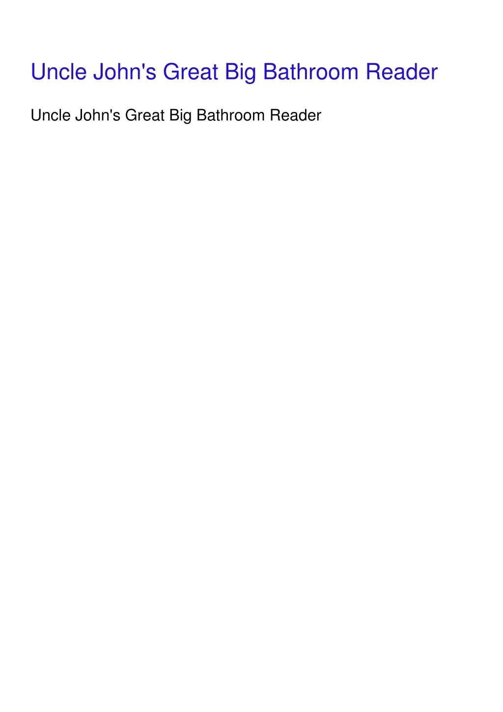 PPT - Download⭐/⚡PDF Uncle John's Great Big Bathroom √READ er ...