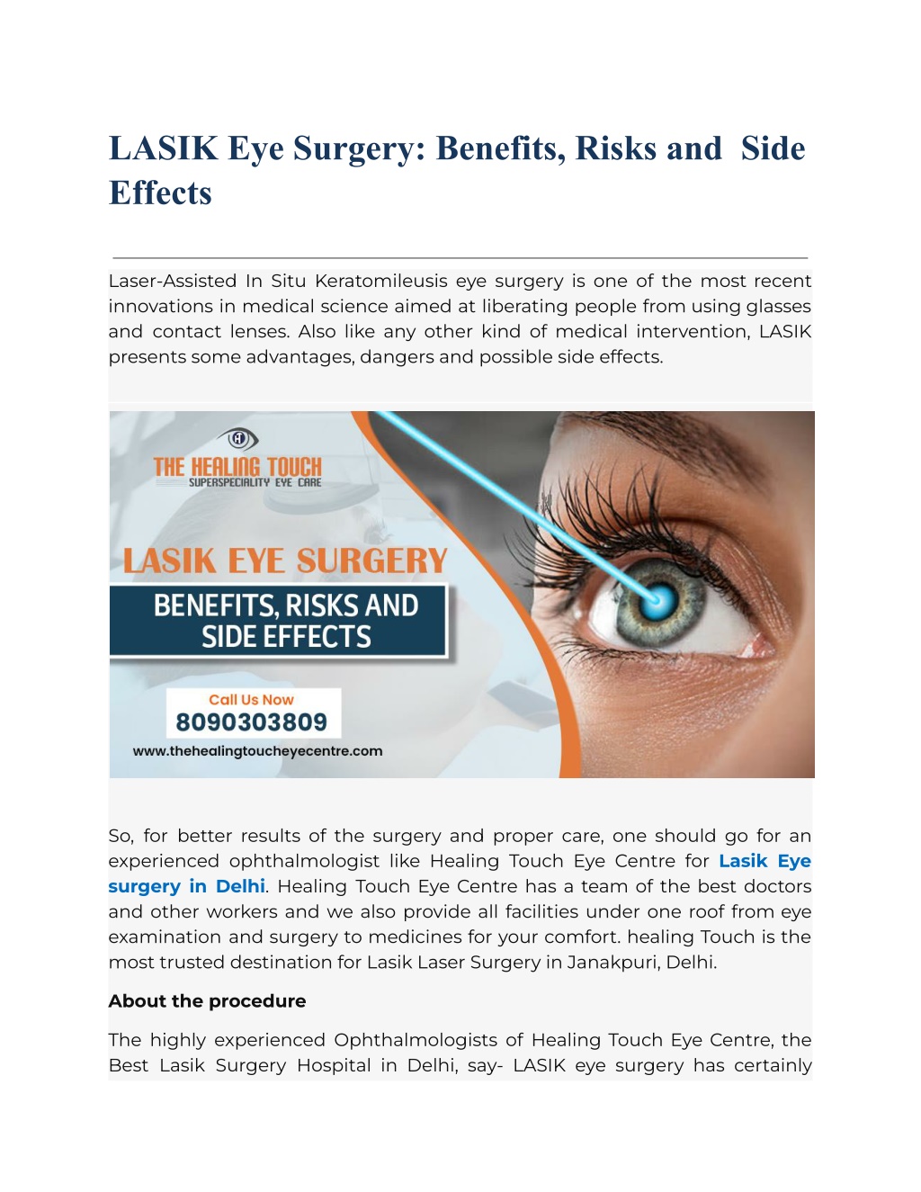 PPT - Lasik Eye Surgery in Delhi PowerPoint Presentation, free download ...