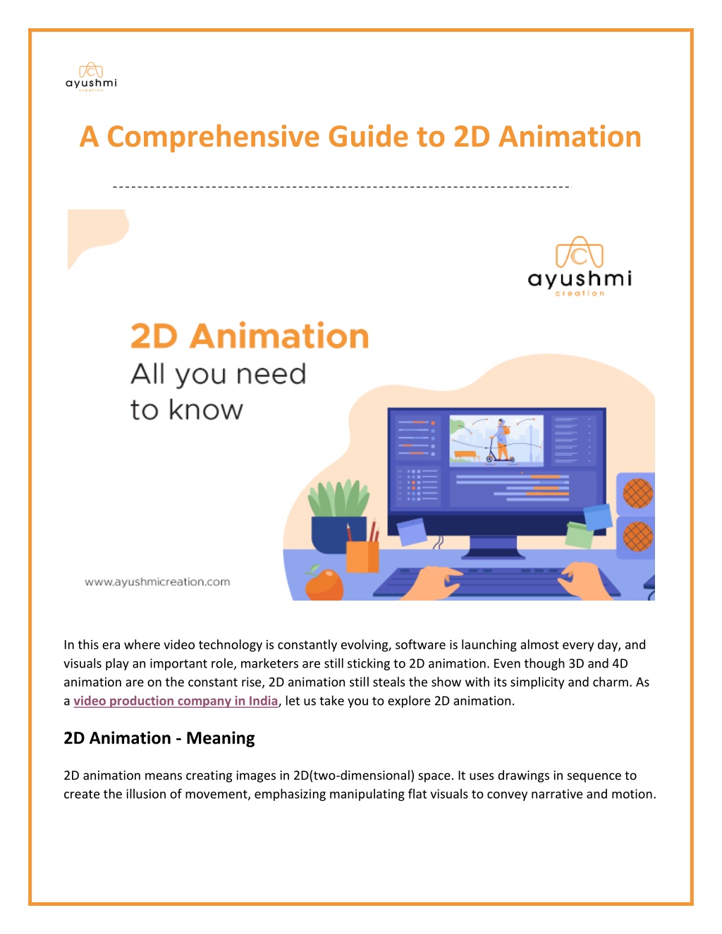 PPT - A Comprehensive Guide to 2D Animation PowerPoint Presentation 